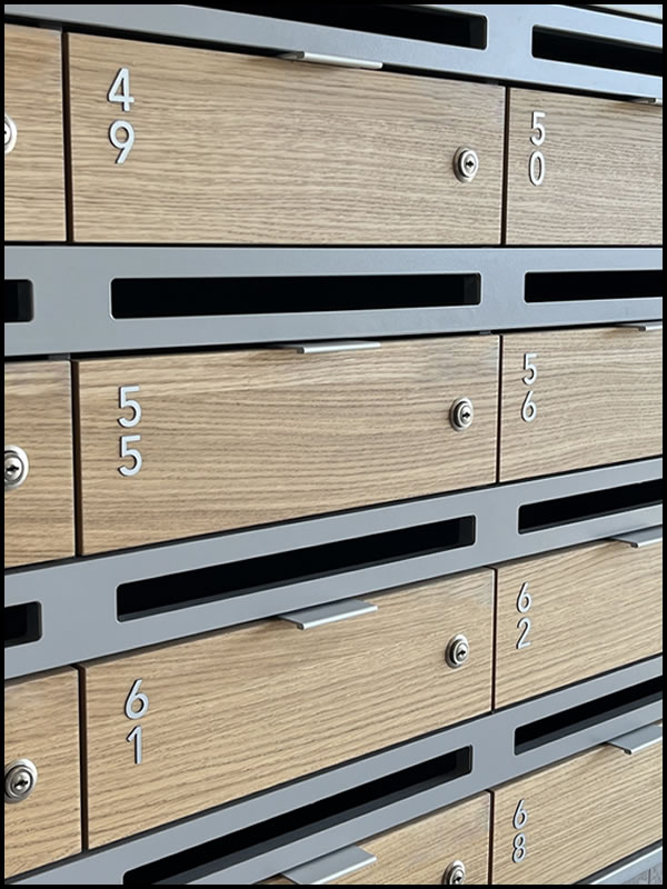 Low Profile Wooden Letterboxes